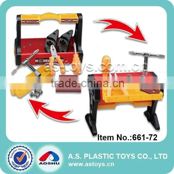 Play At Home Fashion DIY Educational Plastic Boy Play Table Toy Tool Set