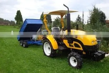 Four Wheel Farm Flat Pack Trailers,flatbed Semi Trailer for Tractor Used,transporter for Agriculture Wood Forest Trailer photo-4