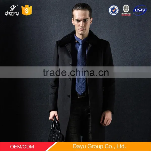 Men's Elegant New Style Men Coat 2016 Fashion Long Sleeve Classic Cashmere Wool Coat
