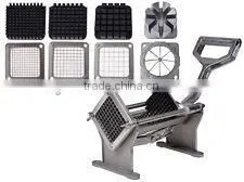 Potato French Fry Fruit Vegetable Commercial Cutter Slicer Cutting W/ 4 Blades