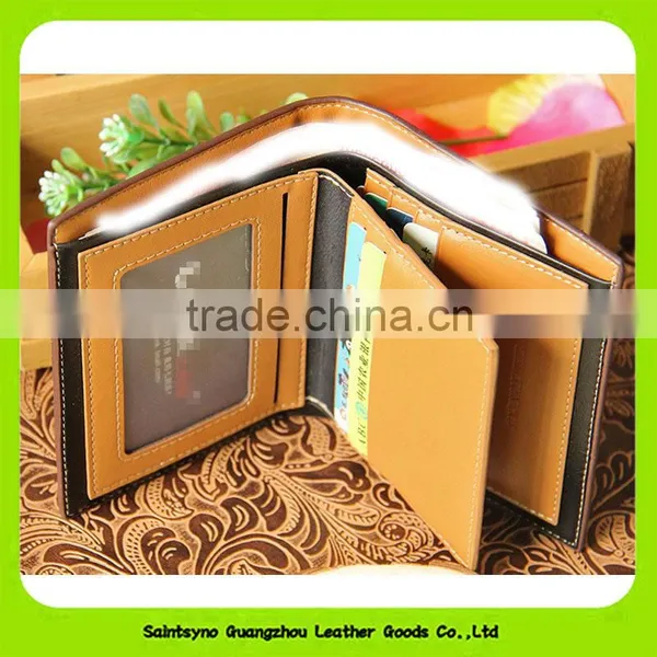 16917 Geometrical Designer Security Leather Wallets for Men Personalized photo-5