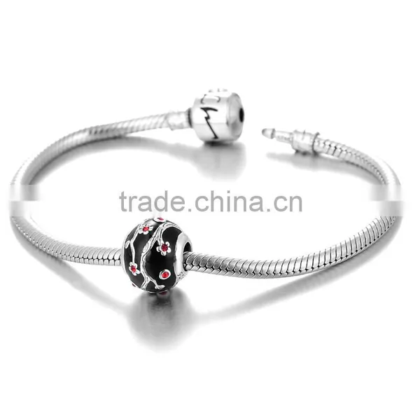 925 Silver Chinese Traditional Style Plum Flower Shape Beads photo-4