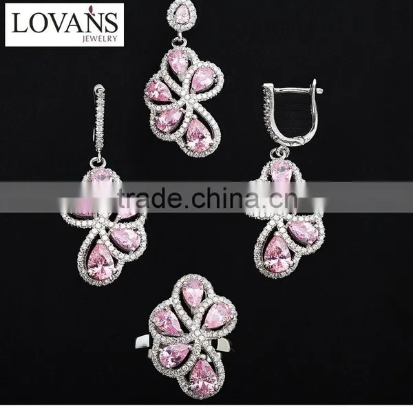 Customize 925 Silver Earrings Set Wedding Decoration Fashion Jewelry TZ-0212 photo-4
