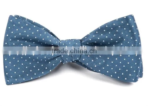 2016 Latest Hot Sale Orange White Polka Dot Linen Man Bow Tie for Boys photo-5