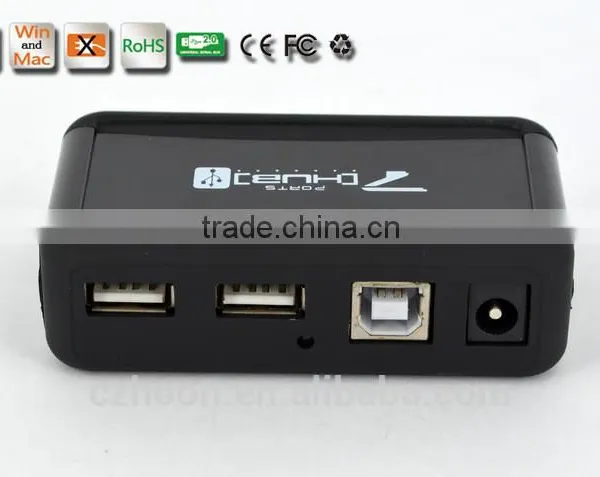 Portable Usb2.0 7 Por Hub, 480MBPS 7 Port Usb 2.0 Hub From Usb Por Hub Suppliers, Good for Gifts photo-4