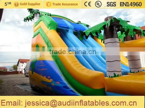 Inflatable Tropical Slide With Palm Trees for Sale photo-5