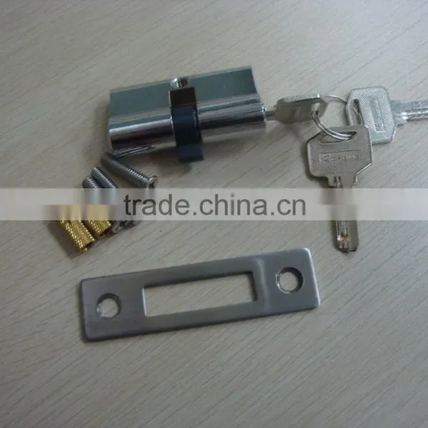 High Quality Stainless Steel Glass Door Patch Fitting With Lock & 3 Keys photo-4