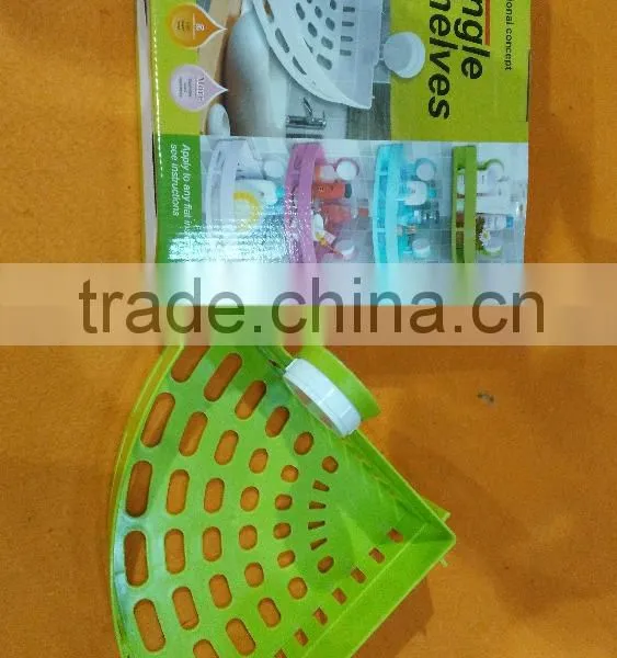 Bathroom Kitchen Storage Organize Shelf Rack Triangle Shower Corner Caddy Basket With Wall Mounted Suction Cup photo-2