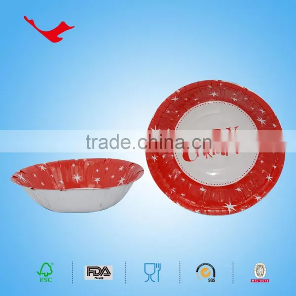 Printed Disposable Red Square Dinnerware Sets photo-5