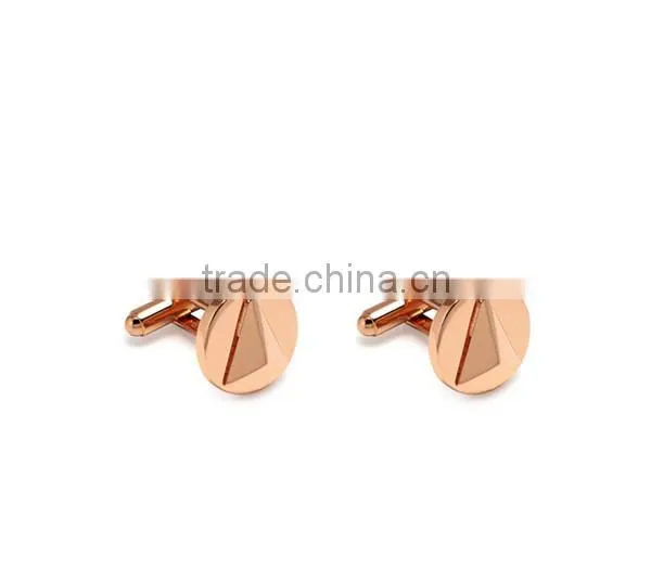 Stainless Steel Gold Plated 3D Insignia Cufflinks photo-3