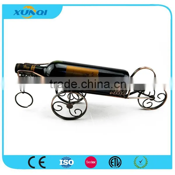 Single Wine Bottle Holder/Decorative Wrought Iron Wine Rack XQ1314