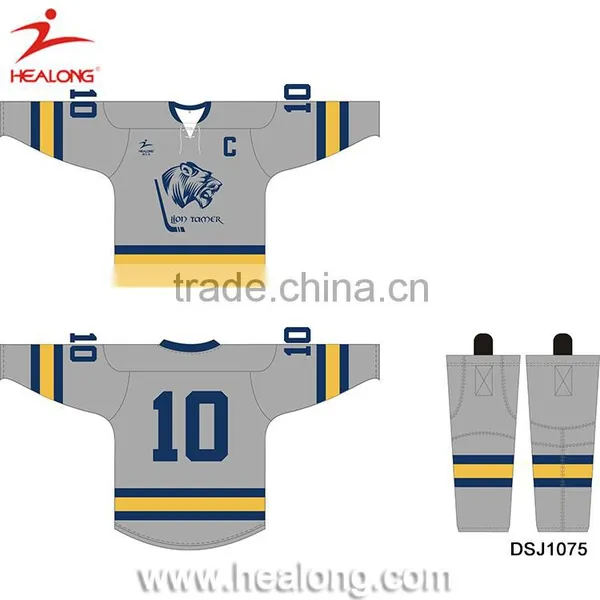 Custom Design Your Own Team Set Hockey Jersey Shirts Sports Wear photo-5