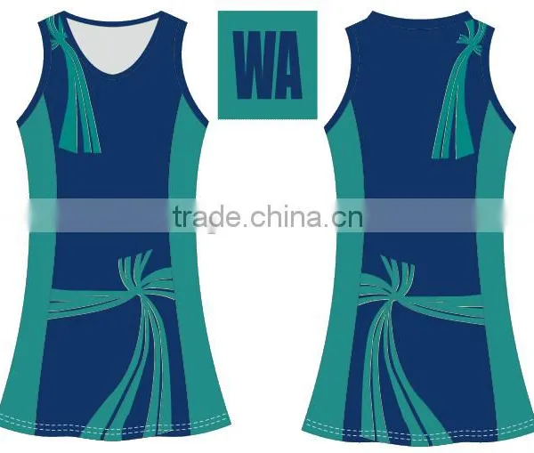 New Designer Women Zipper Placket Sublimation Printing Netball Dress photo-5
