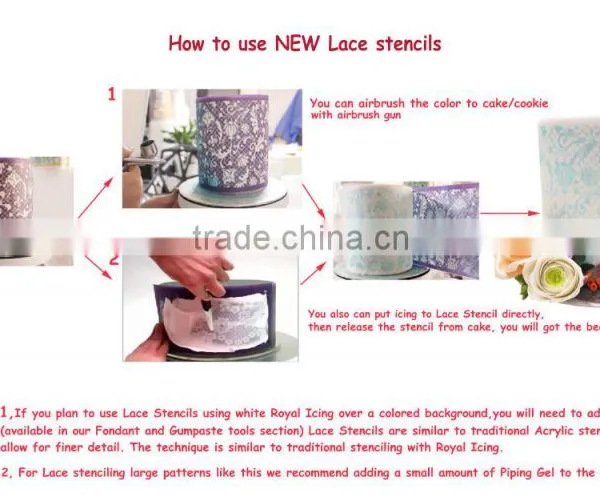 New Cake Lace Mesh Stencils photo-2