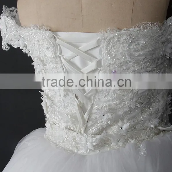 RSW876 Removable Tulle Overskirt Wedding Dresses 2015 China For Fat Woman In Dubai With Detachable Train photo-5