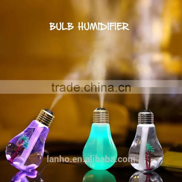 Mini Colorful Changing USB Multifunction Night Light Air Humidifier Desktop 400ML Aromatherapy Air Purifier For Office Home