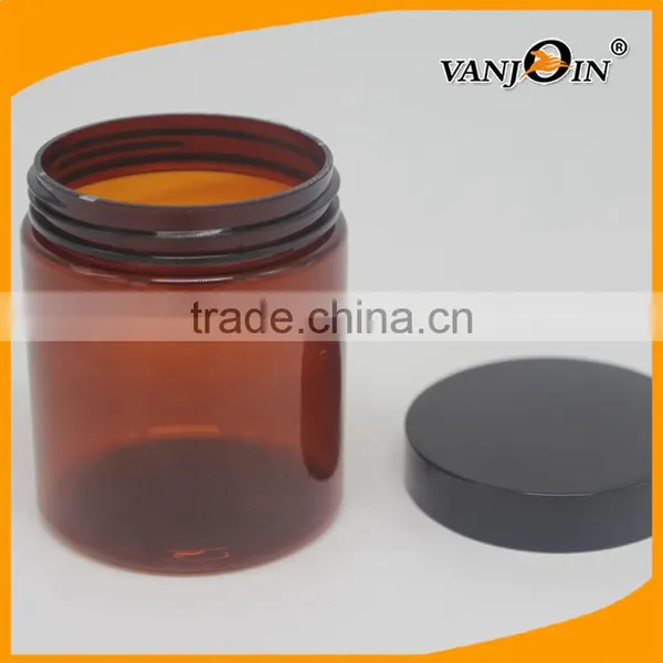250ML Natural Face Beauty Cream Packaging PET Amber Plastic Cream Jar photo-6