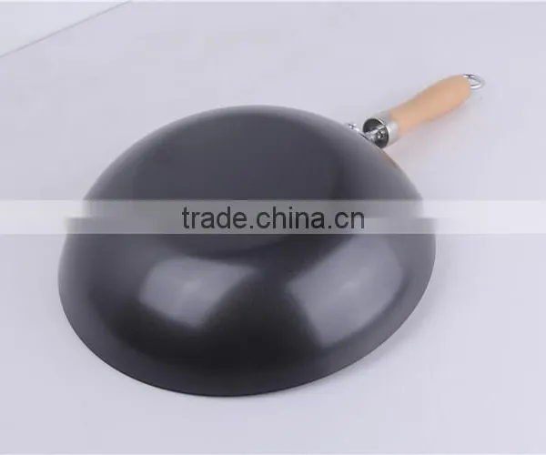 Best Hand Hammered Cantonese Big Industrial Carbon Steel Wok photo-5