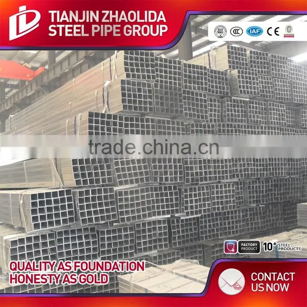 ASTM A53 GR A B ERW Galvanized Square Hollow Steel Pipe for Buliding Material photo-4
