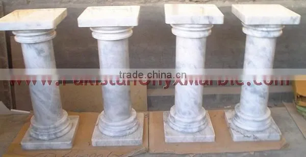 A GRADE ZIARAT WHITE MARBLE PEDESTALS photo-2