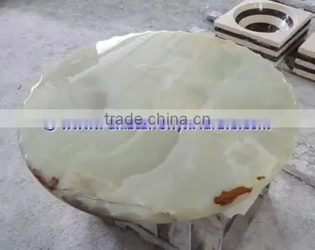 BEAUTIFUL LIGHT GREEN ONYX TABLE TOPS COLLECTION photo-3