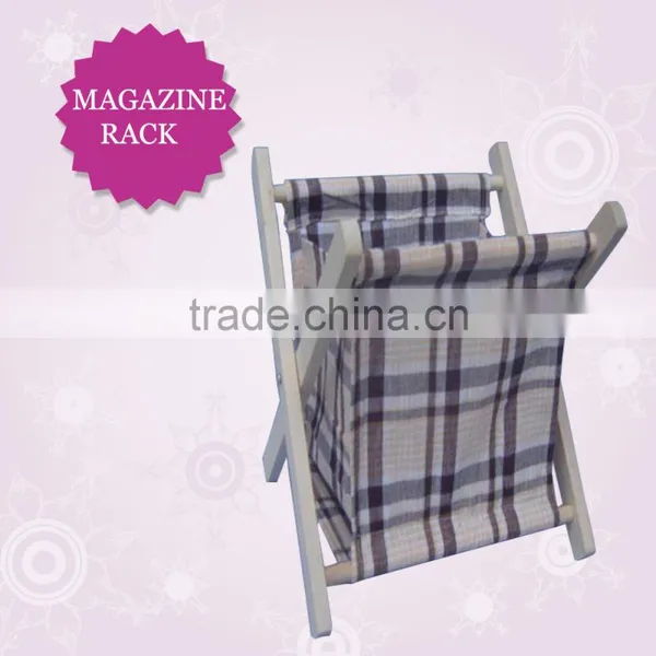 Customed Color and Size Paulownia Wooden Magazine Rack, Newspaper Basket, Magazine File/spice Rack photo-2