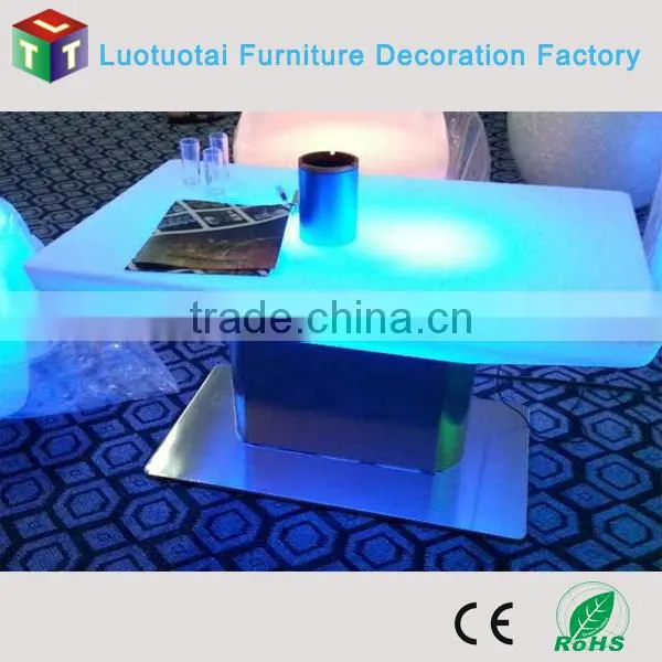 New Design Multicolored Led Luminous Coffee Table