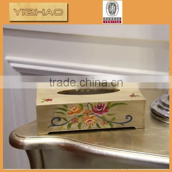 Unfinished Wooden Napkin Holder, Hand Painting Delicate Wooden Tissue Box photo-4