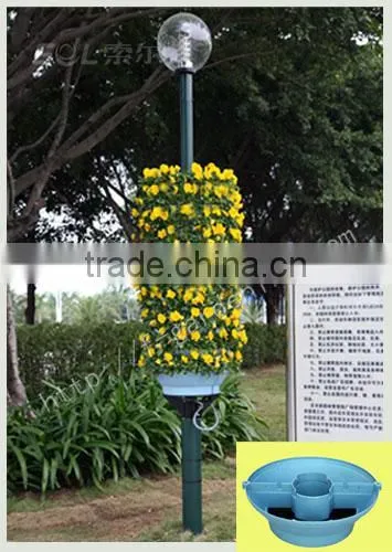 SOL 2015 High-quality Grow Pot Plastic Flower Tower Durable Plastic Planter photo-5