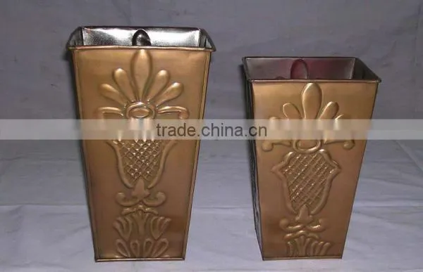 Decorative Metal Planters,Galvanized Metal Planter,Antique Metal Planters