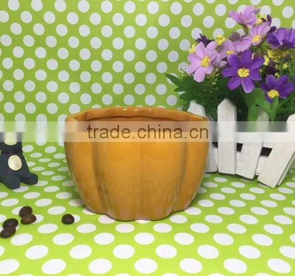 China on Sale Stocked Pumpkin Shape Bowl Ceramic Soup Bowls photo-6