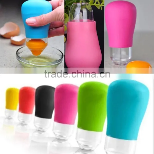 Hot Kitchen Gadget Silicone Egg Yolk White Suction Seperator Divider Filter photo-2