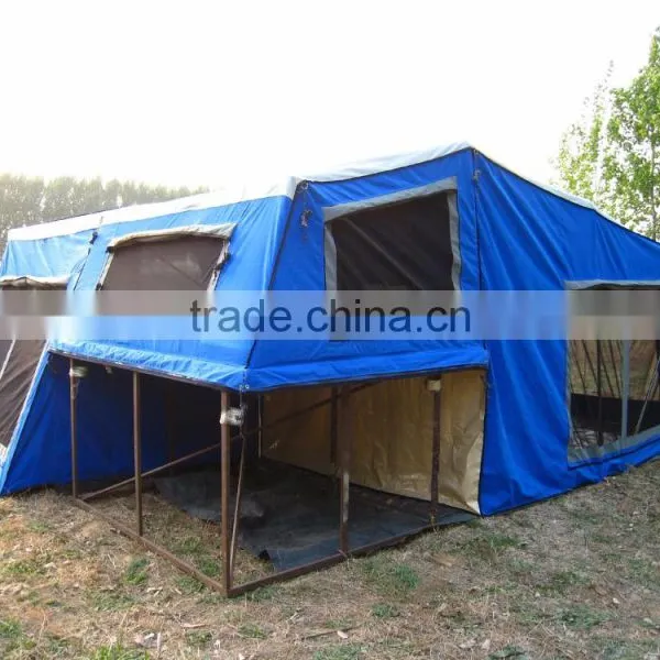 Outdoor Folding Portable Waterproof Heavy Polycotton Camper Trailer Tent photo-6