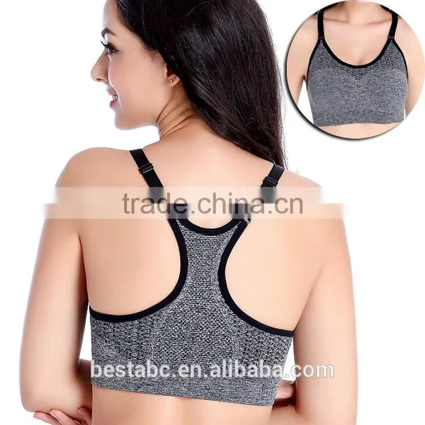 Hot Sexy Woman Spandex Fitness Sports Bra photo-2