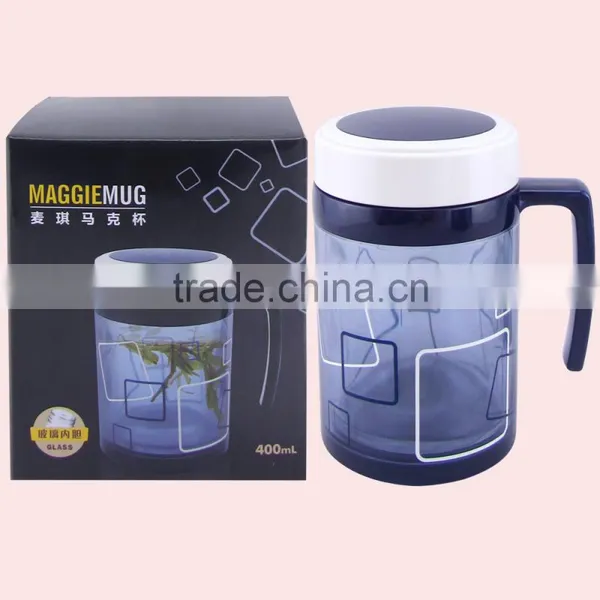 400ML Glass Keep Warm Mug Water Bottle photo-3