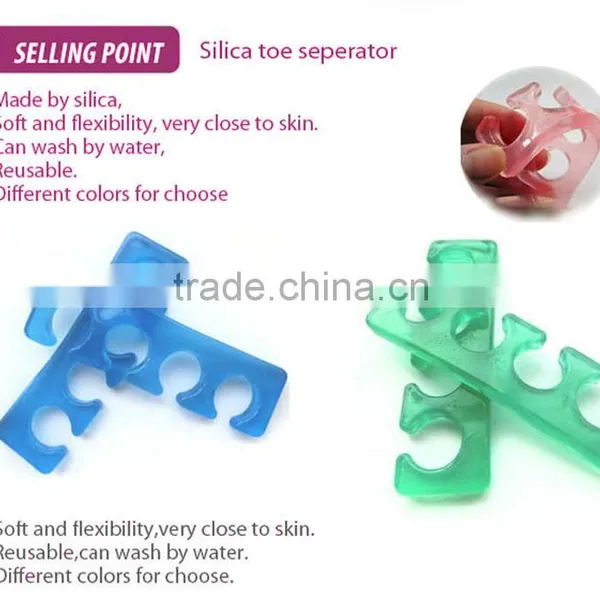 Professional Nail Art Silicone Toe Separator and EVA Colorful Finger Spacer for Nails photo-5