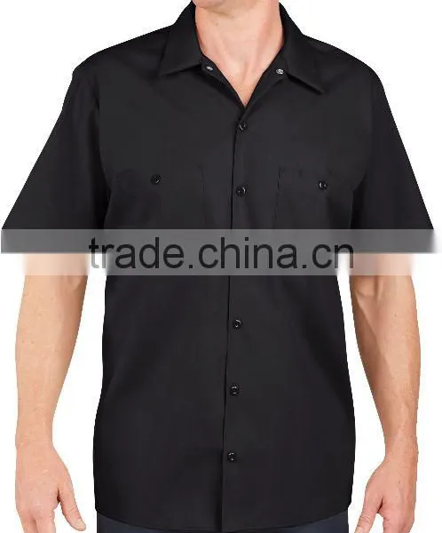 Direct Factory Wholesale Custom Black Mens Work Shirts for Men photo-4