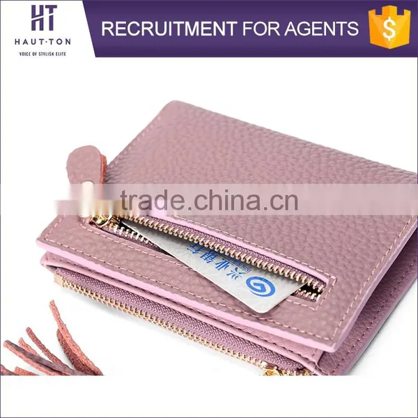 High Quality Leisure Ladies Slim Multiple Card Holder Wallet Best Selling Fashion Women Mini Genuine Split Cow Leather Wallets photo-5