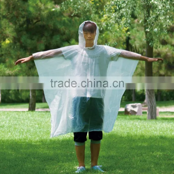 PE Raincoat Poncho With Different Colors photo-3