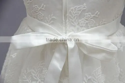New Arrival Baby Clothes Wholesale Hot Sale Tulle Cheap 2017 Children's Boutique Short Sleeve White Summer Elegant Dress photo-5