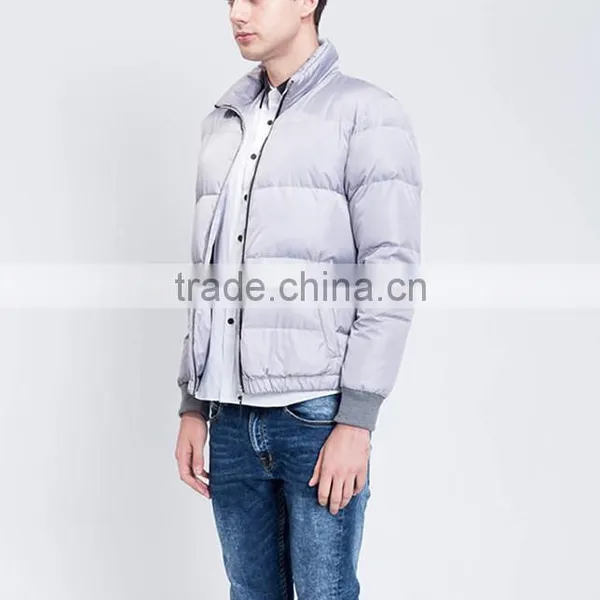 New Fashion Customize Warm Bomber Overcoat Men Slim Fit Down Jacket for Winter photo-3