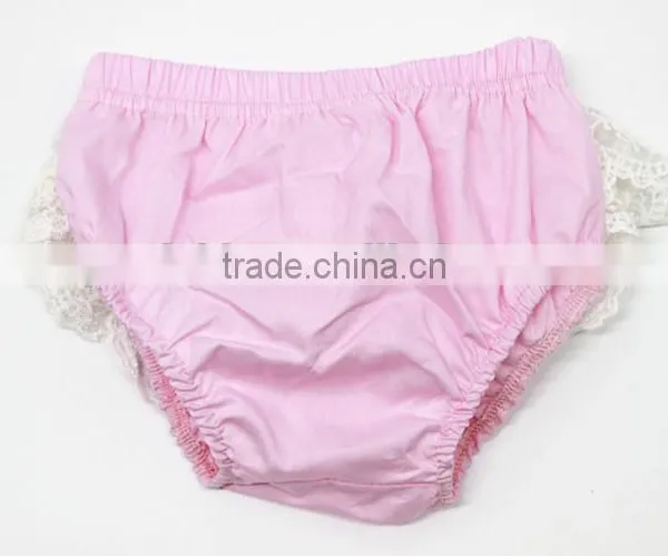 Cute Pink Childrens Toddlers Baby Underwear Girls Infant Diaper Covers Lace Kids Diaper Cover photo-2