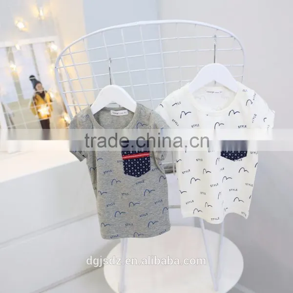Cheap Wholesale Children T Shirt 2017 New Short Sleeve Kids T Shirt For 2-7 Years Casual Kids Crewneck T Shirt photo-4