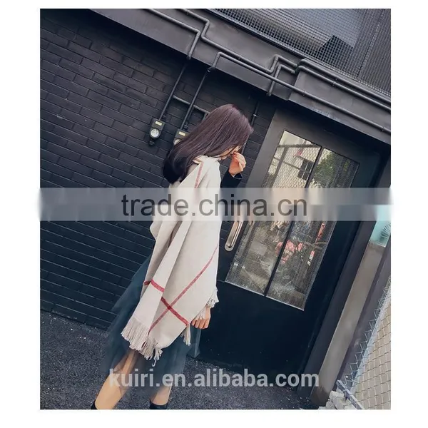 2016 Woman Shawl, 2016 New Autumn Winter Scarf Couture Autumn Winter Tassel Mink Cashmere Shawl Wool Knitting Coat photo-3