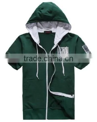 Walson New Cospaly Attack on Titan Unisex Hoodie T-shirt Short Sleeve Costumes 4 Colors photo-5