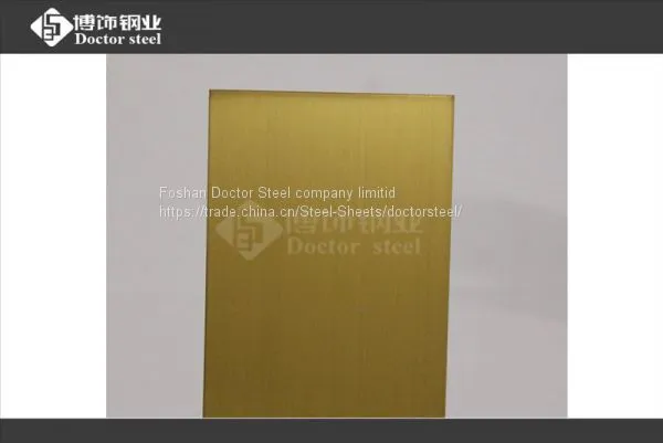 SUS 304 Titanium HL Stainless Steel Plate,decorative Stainless Steel Metrial photo-2