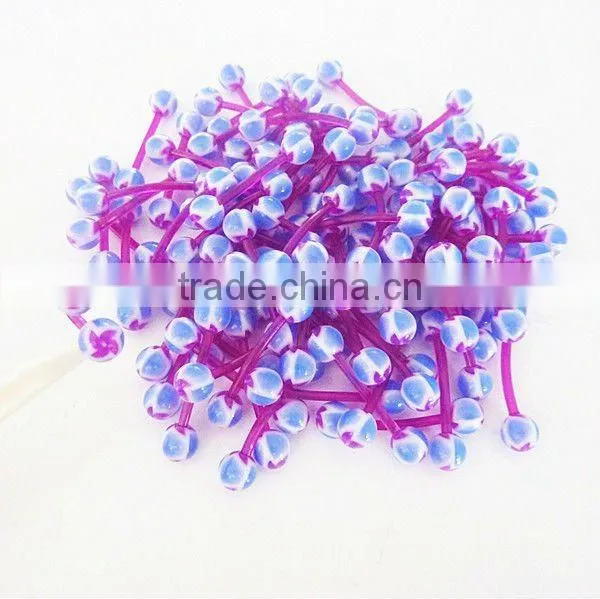 Hot Printed Windmill Acrylic Ball EBA Shaft Flexible Tongue Piercing Body Jewelry