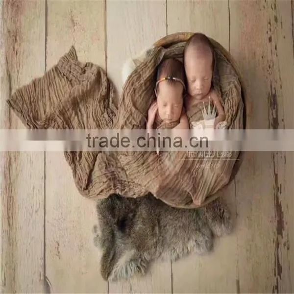 Newborn Knit Stretch Wrap Baby Backdrop Baby Swaddle Sack Photography Props Large Size Blanket Photo Props photo-3