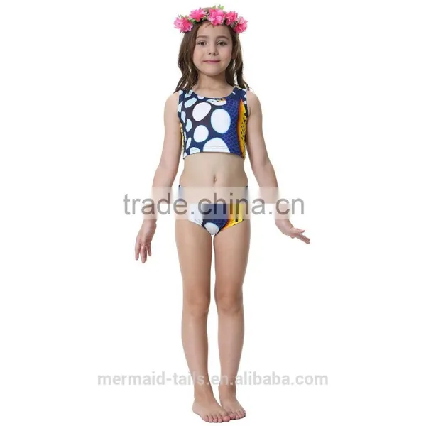 Girls Summer Surfing Beach Holiday Bathing Fashion Mermaid Bikini Sets photo-5