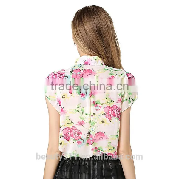 A Blouse With a Blouse and a Short-sleeved Chiffon Shirt SD94 photo-3